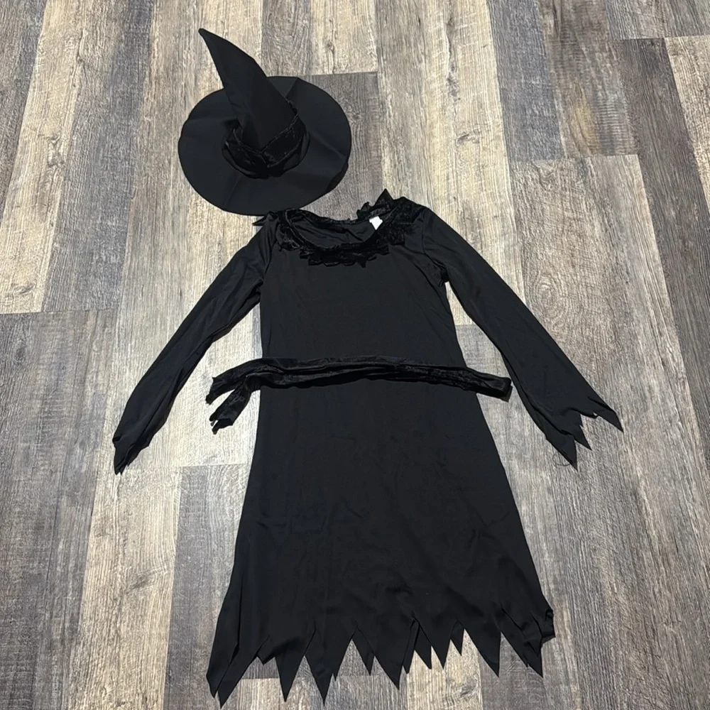 Little Witch Classic Costume Girls Kids Size Large 12-14 - Picture 2 of 8